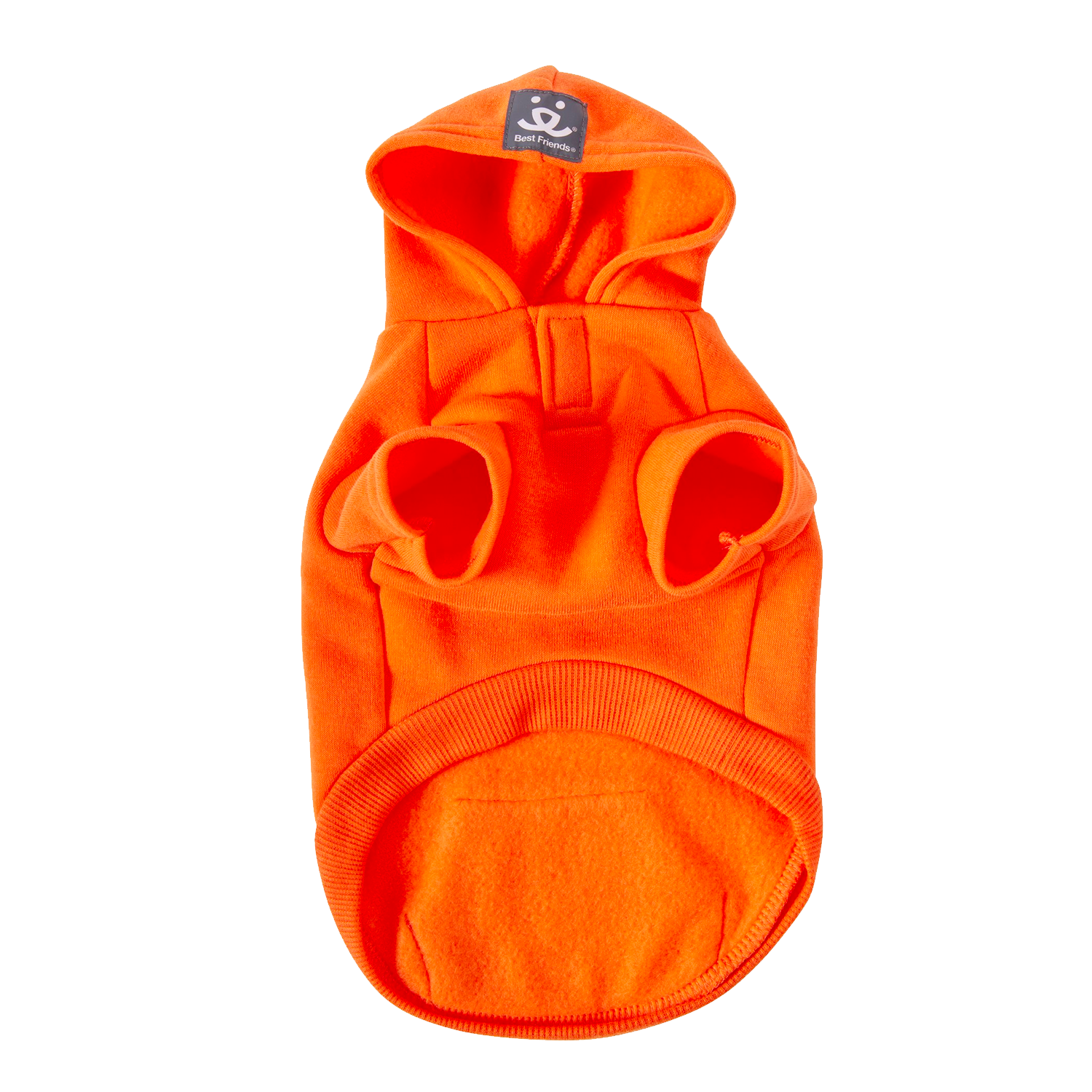 Best Friends Pawsitive Attitude Dog Hoodie - Orange, Small - Image 2